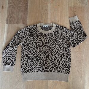 LOFT Leopard Print Sweater | L | Preppy | Classic | Contemporary | All Season